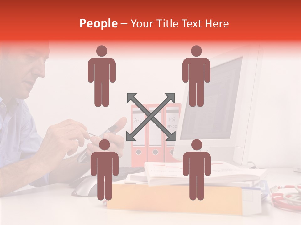 Manager Solves Tasks PowerPoint Template