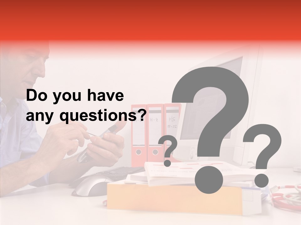 Manager Solves Tasks PowerPoint Template