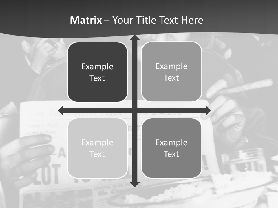 Fidel Castro Shows Clipping Newspapers PowerPoint Template