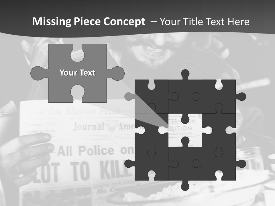 Fidel Castro Shows Clipping Newspapers PowerPoint Template