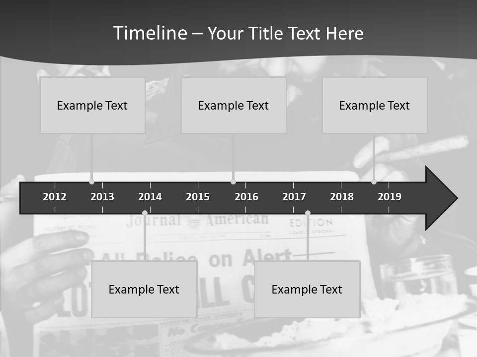 Fidel Castro Shows Clipping Newspapers PowerPoint Template