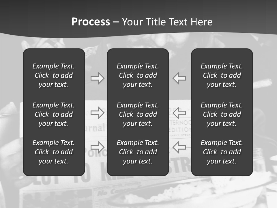 Fidel Castro Shows Clipping Newspapers PowerPoint Template