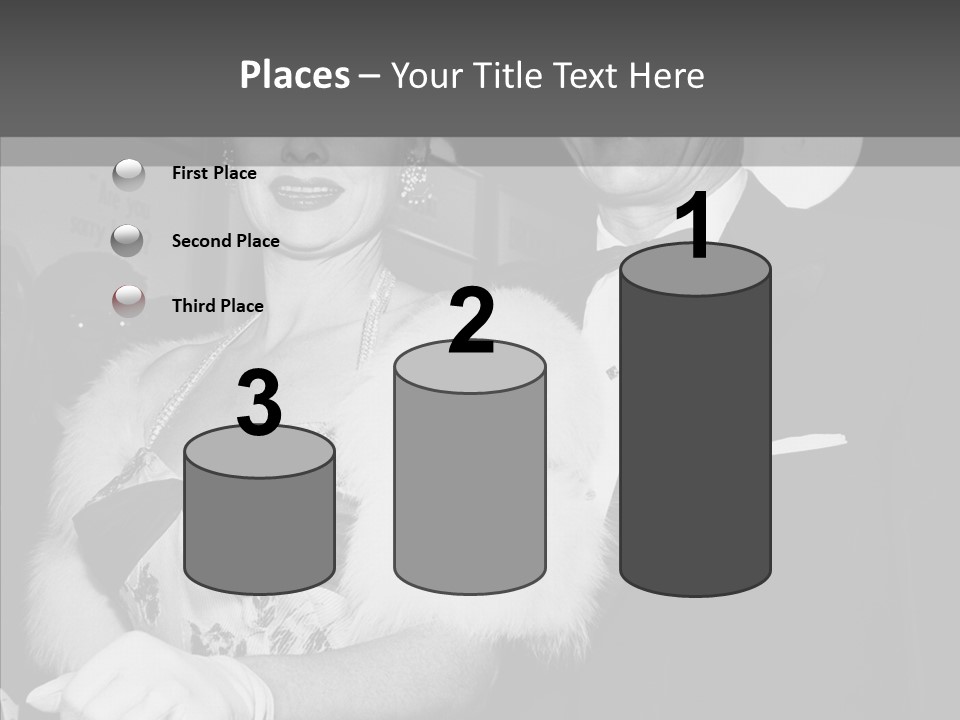 Beautiful People 20 Th Century Black And White Background PowerPoint Template