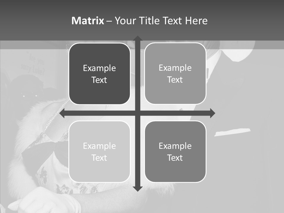 Beautiful People 20 Th Century Black And White Background PowerPoint Template