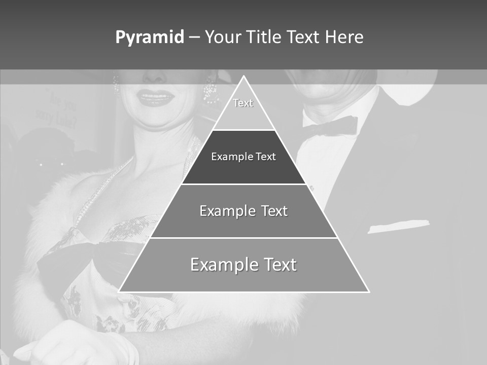 Beautiful People 20 Th Century Black And White Background PowerPoint Template