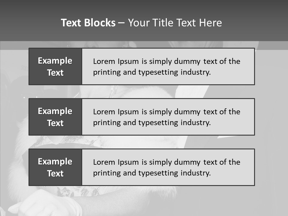 Beautiful People 20 Th Century Black And White Background PowerPoint Template