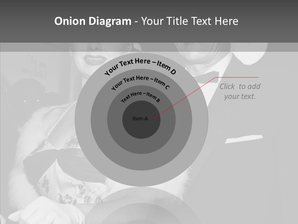 Beautiful People 20 Th Century Black And White Background PowerPoint Template