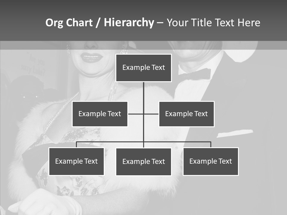 Beautiful People 20 Th Century Black And White Background PowerPoint Template