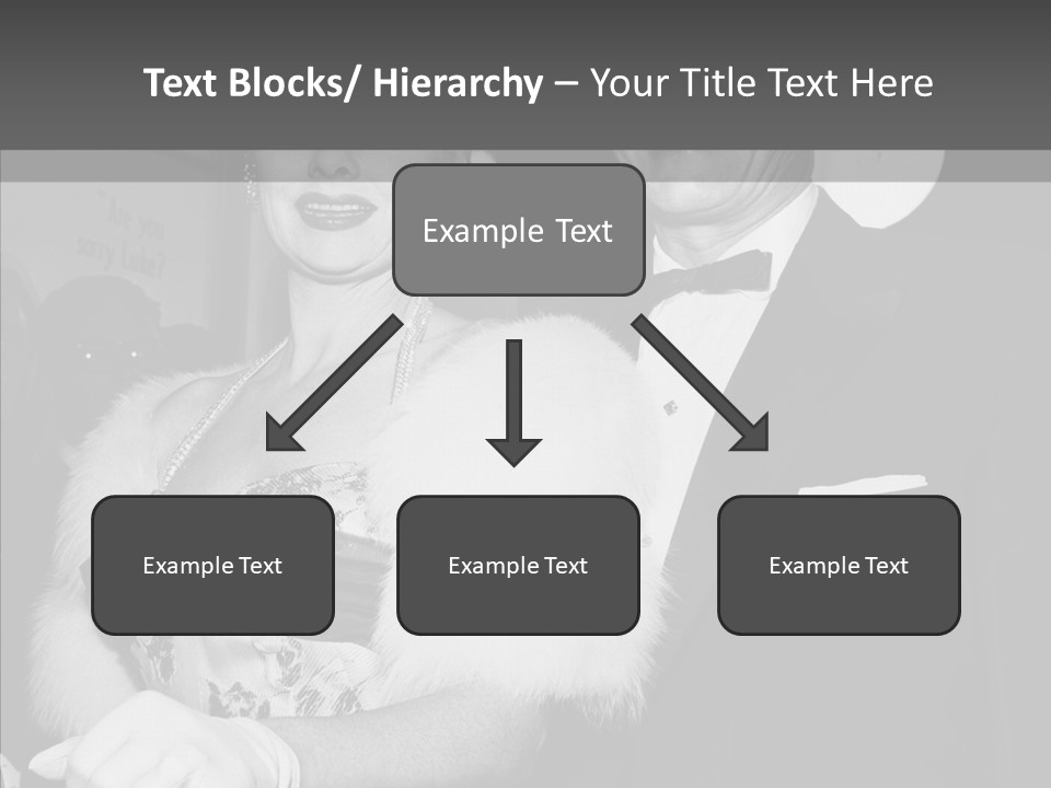 Beautiful People 20 Th Century Black And White Background PowerPoint Template