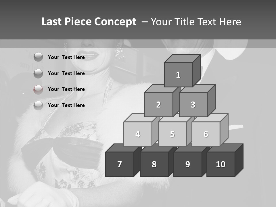 Beautiful People 20 Th Century Black And White Background PowerPoint Template