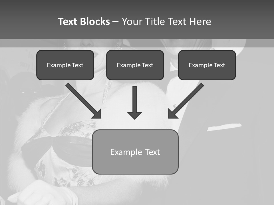 Beautiful People 20 Th Century Black And White Background PowerPoint Template