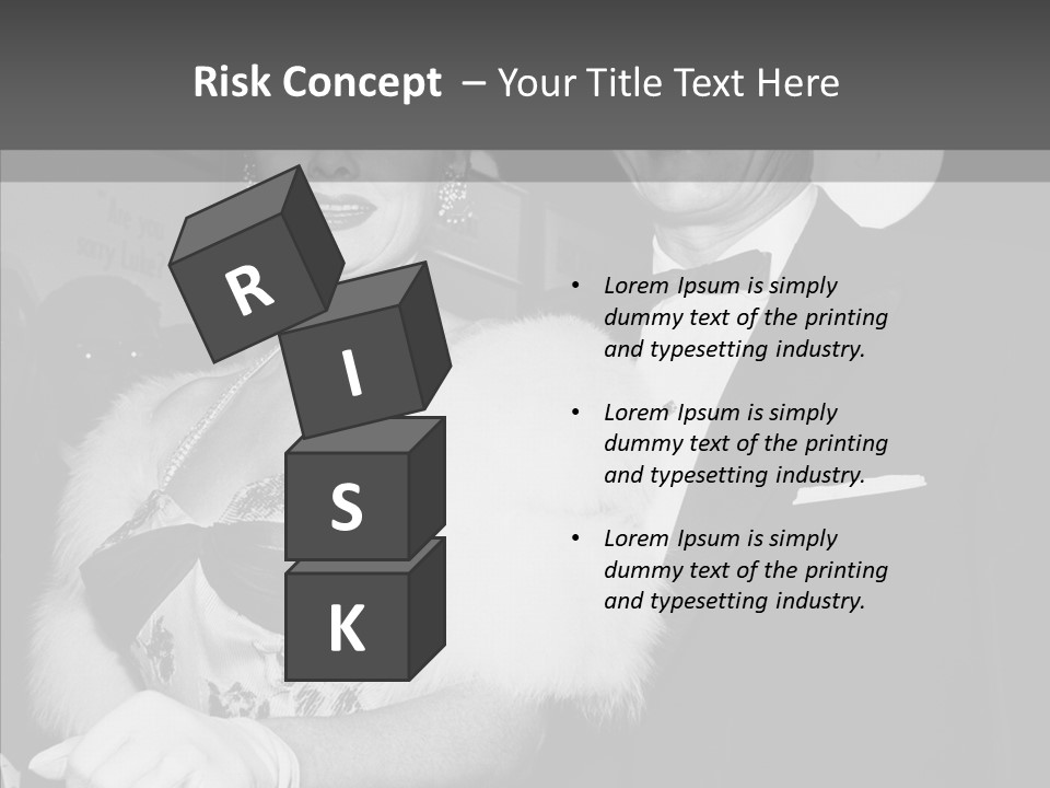 Beautiful People 20 Th Century Black And White Background PowerPoint Template