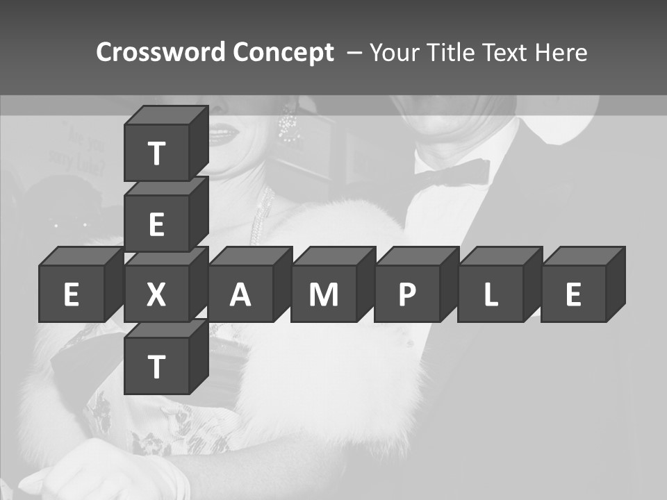 Beautiful People 20 Th Century Black And White Background PowerPoint Template