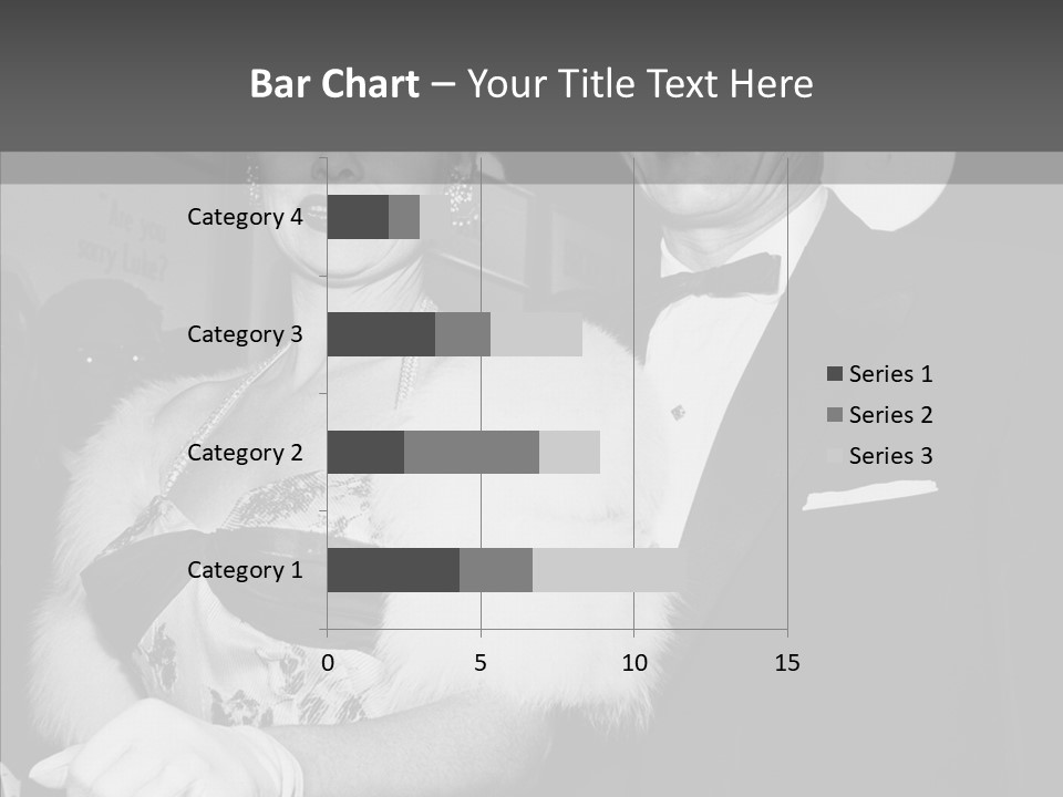 Beautiful People 20 Th Century Black And White Background PowerPoint Template