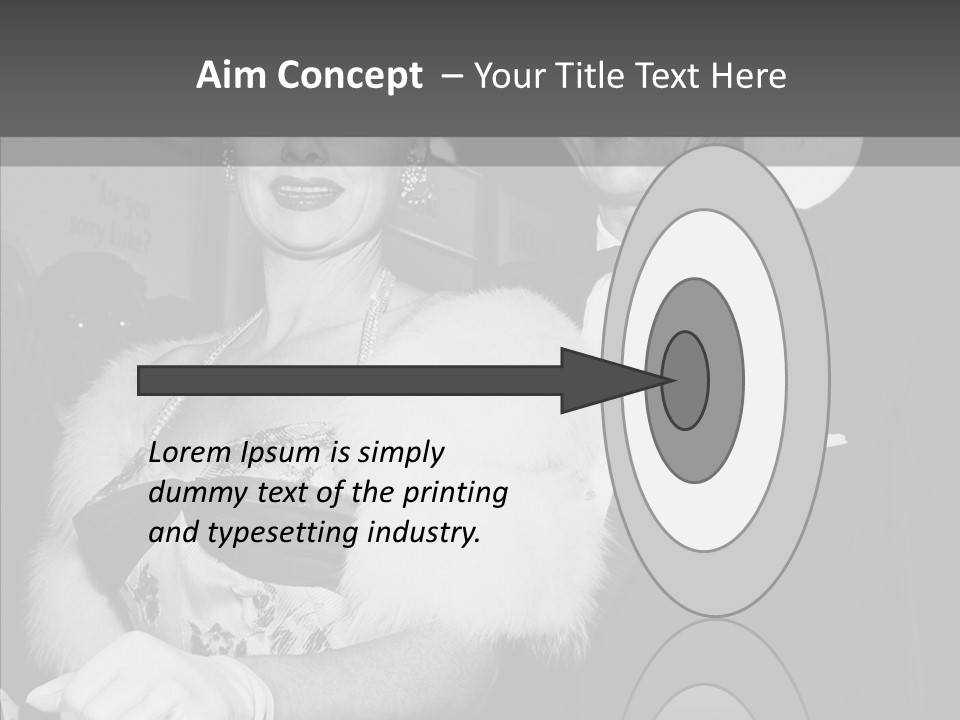 Beautiful People 20 Th Century Black And White Background PowerPoint Template