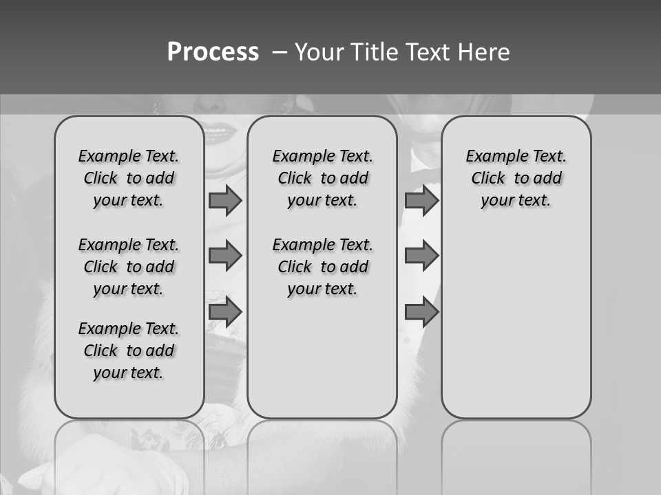 Beautiful People 20 Th Century Black And White Background PowerPoint Template