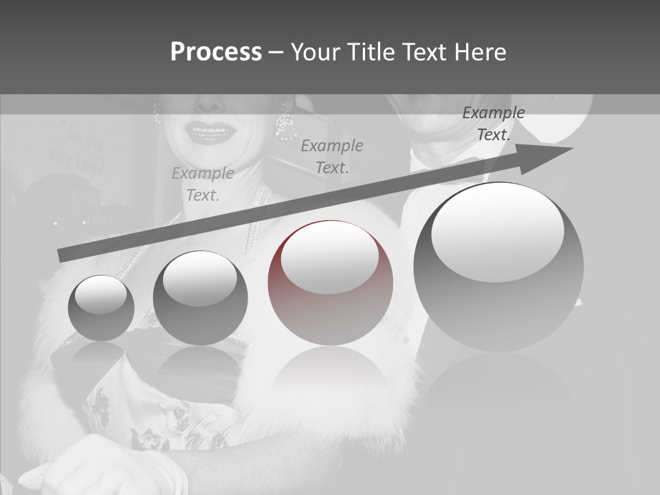 Beautiful People 20 Th Century Black And White Background PowerPoint Template