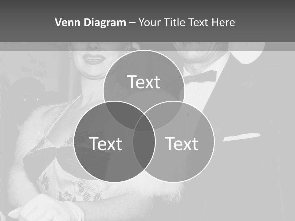 Beautiful People 20 Th Century Black And White Background PowerPoint Template