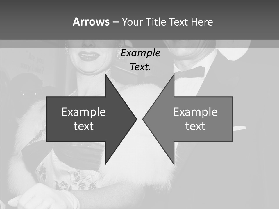 Beautiful People 20 Th Century Black And White Background PowerPoint Template