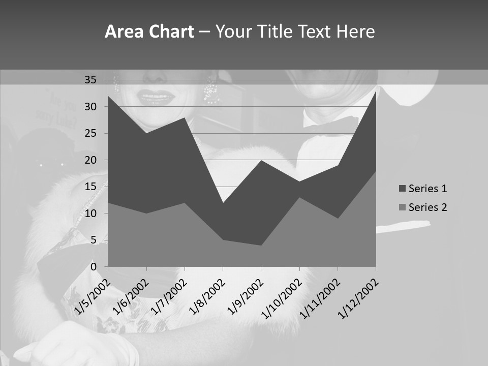 Beautiful People 20 Th Century Black And White Background PowerPoint Template