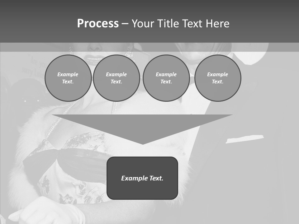 Beautiful People 20 Th Century Black And White Background PowerPoint Template