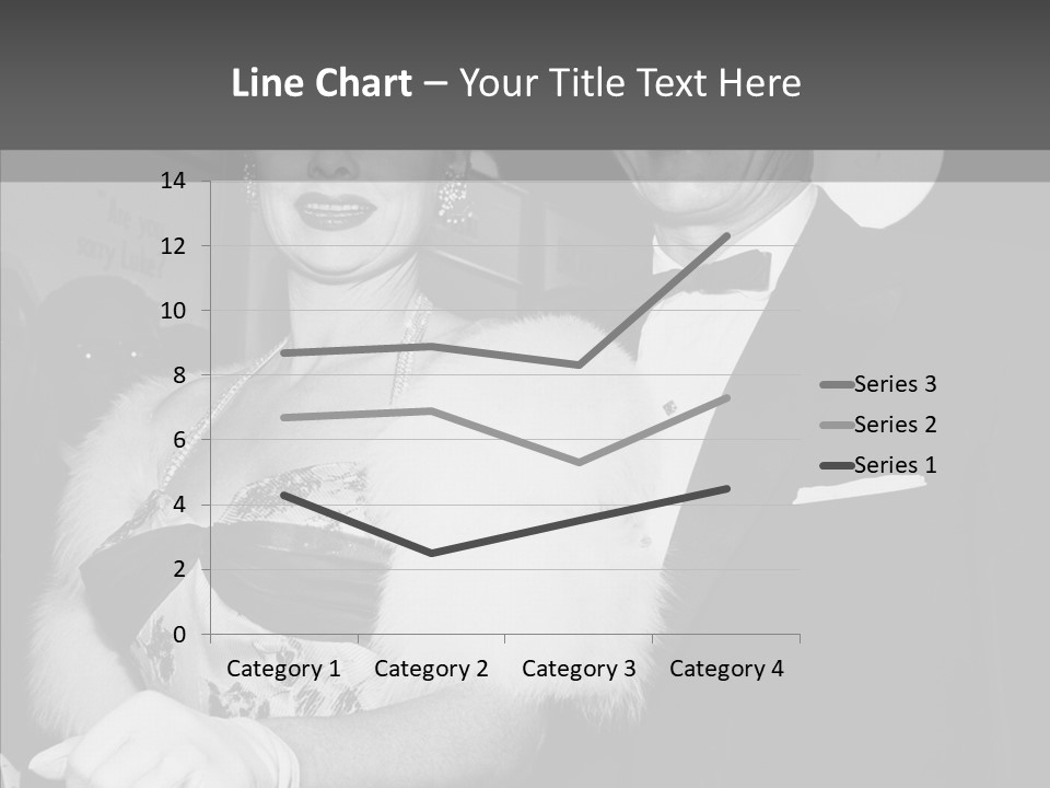 Beautiful People 20 Th Century Black And White Background PowerPoint Template