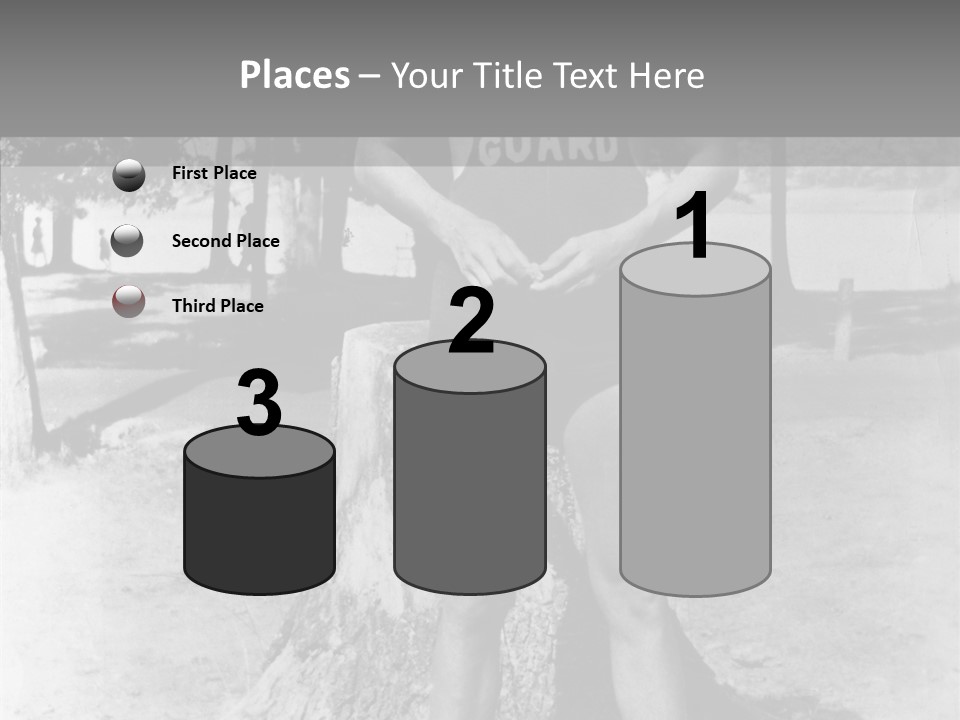 Sportsman 20 Th Century Poses For The Camera PowerPoint Template