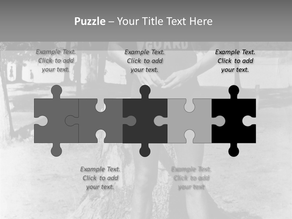 Sportsman 20 Th Century Poses For The Camera PowerPoint Template