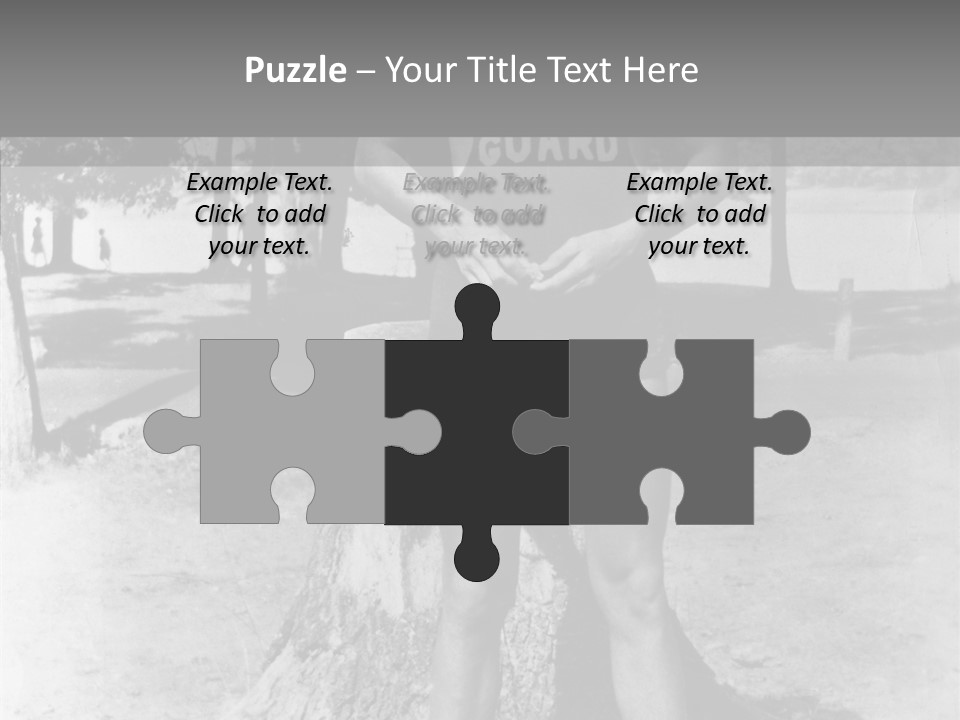 Sportsman 20 Th Century Poses For The Camera PowerPoint Template