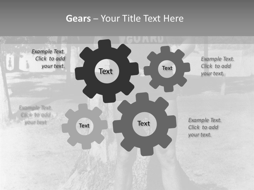 Sportsman 20 Th Century Poses For The Camera PowerPoint Template