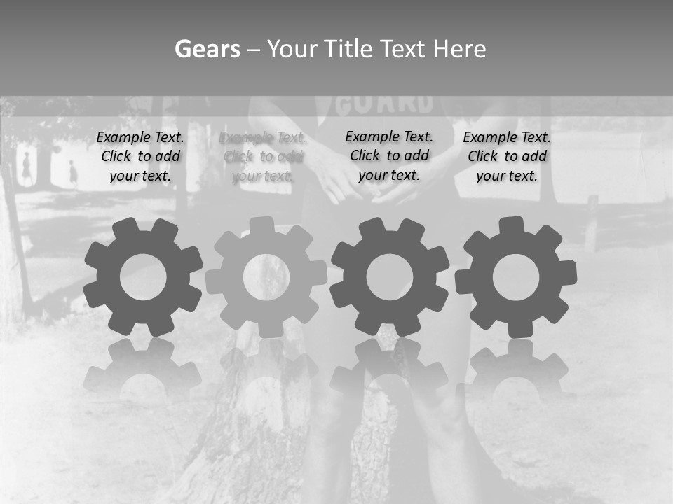 Sportsman 20 Th Century Poses For The Camera PowerPoint Template