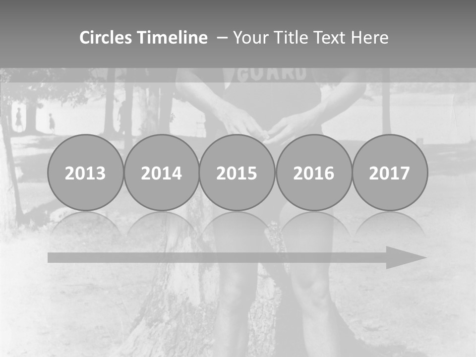 Sportsman 20 Th Century Poses For The Camera PowerPoint Template