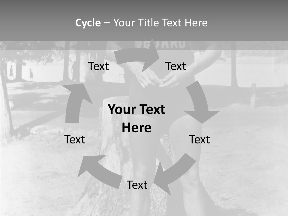 Sportsman 20 Th Century Poses For The Camera PowerPoint Template