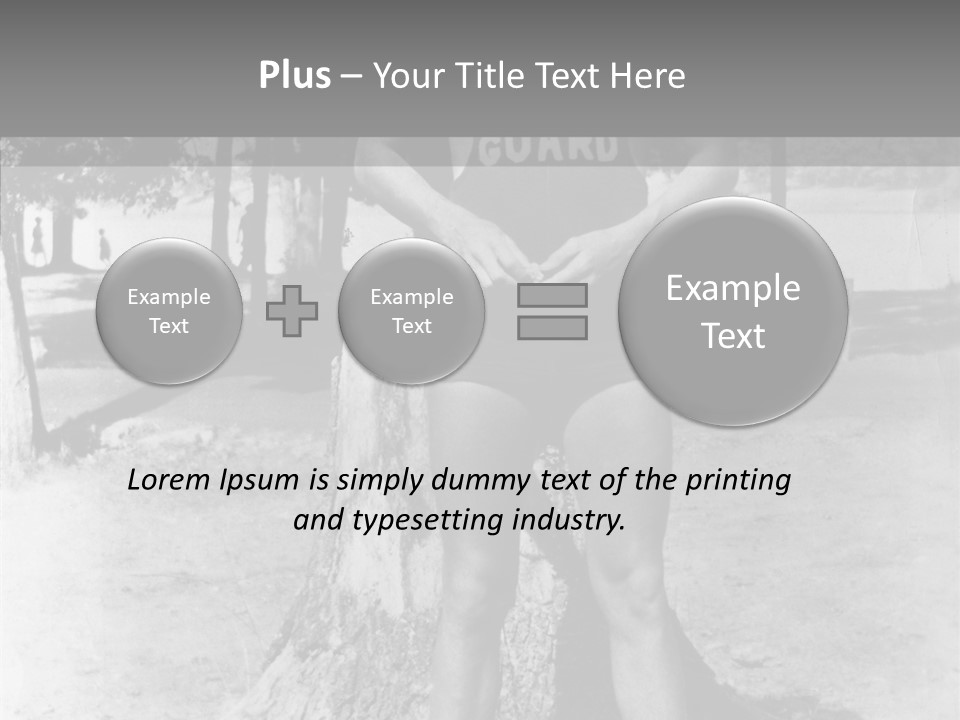 Sportsman 20 Th Century Poses For The Camera PowerPoint Template