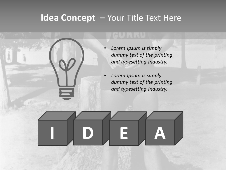Sportsman 20 Th Century Poses For The Camera PowerPoint Template