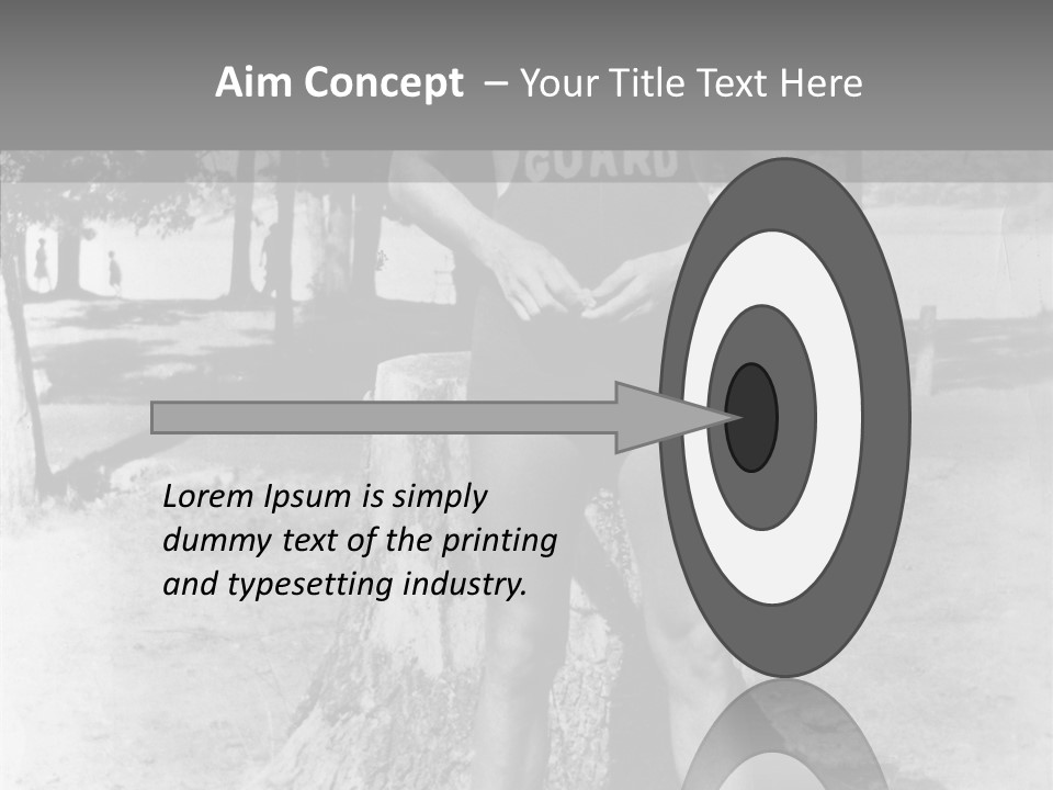 Sportsman 20 Th Century Poses For The Camera PowerPoint Template