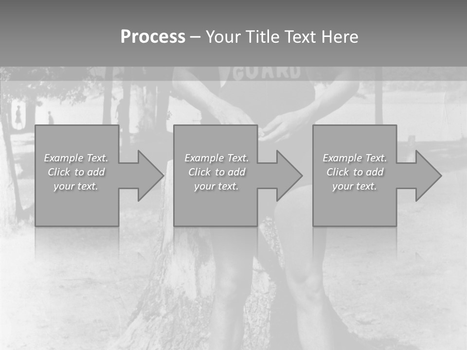 Sportsman 20 Th Century Poses For The Camera PowerPoint Template