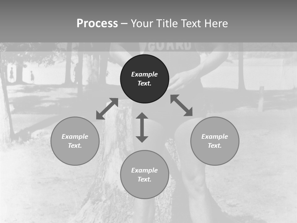 Sportsman 20 Th Century Poses For The Camera PowerPoint Template