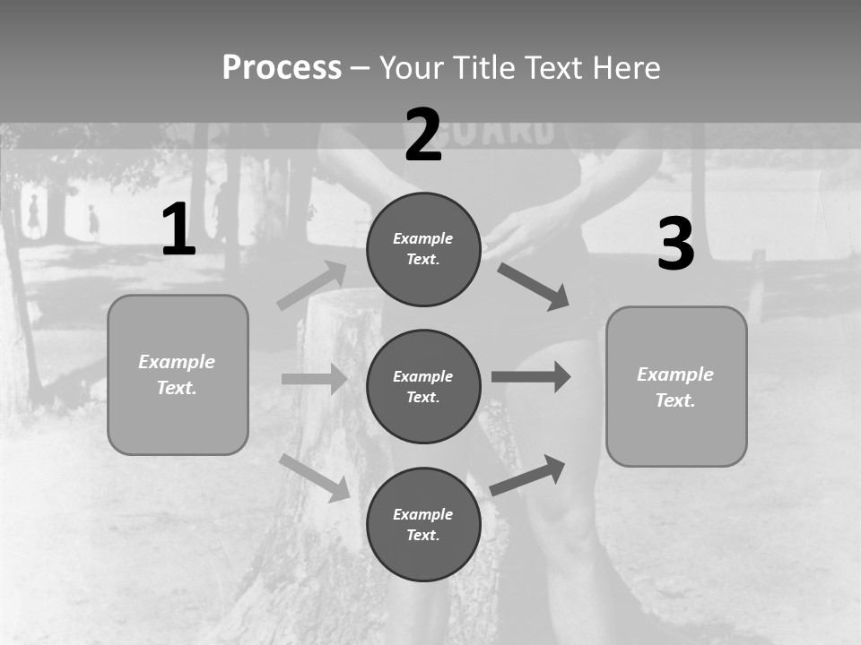 Sportsman 20 Th Century Poses For The Camera PowerPoint Template