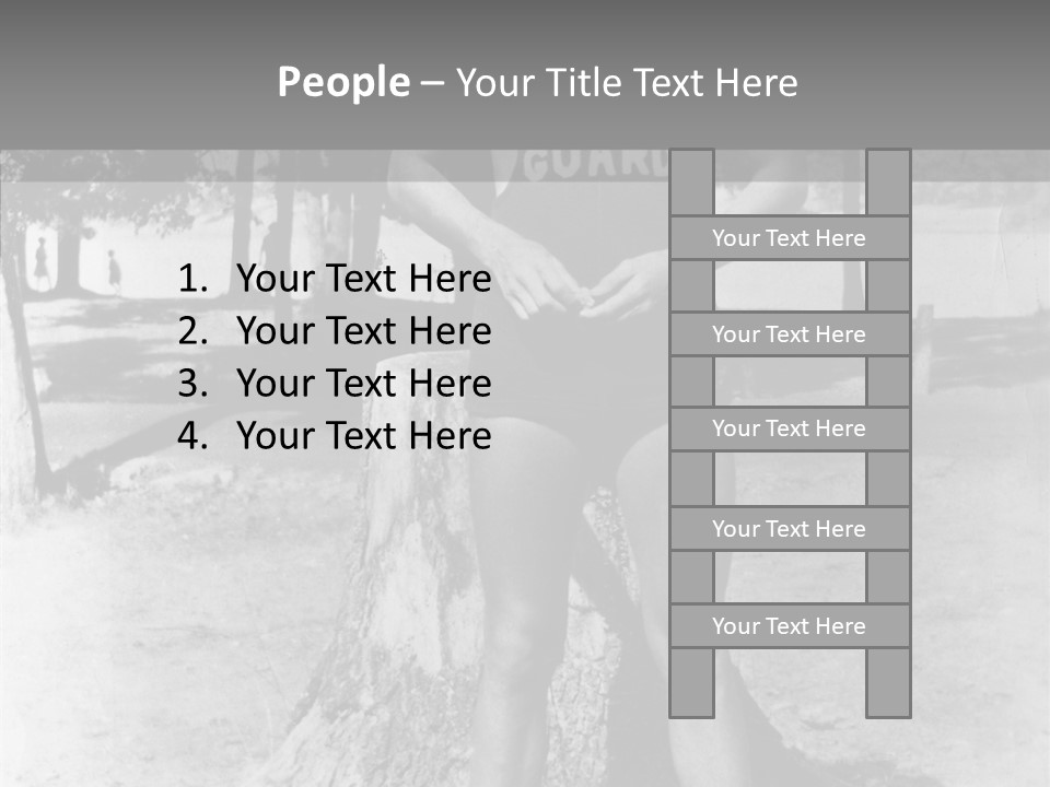 Sportsman 20 Th Century Poses For The Camera PowerPoint Template