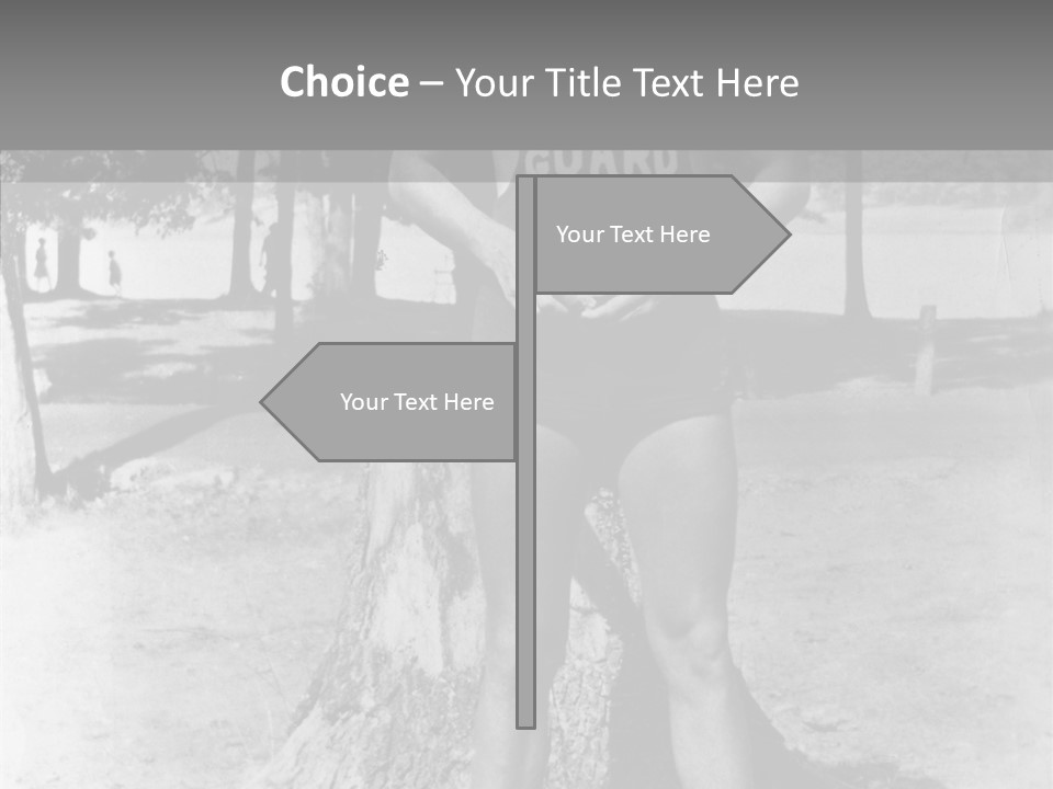 Sportsman 20 Th Century Poses For The Camera PowerPoint Template