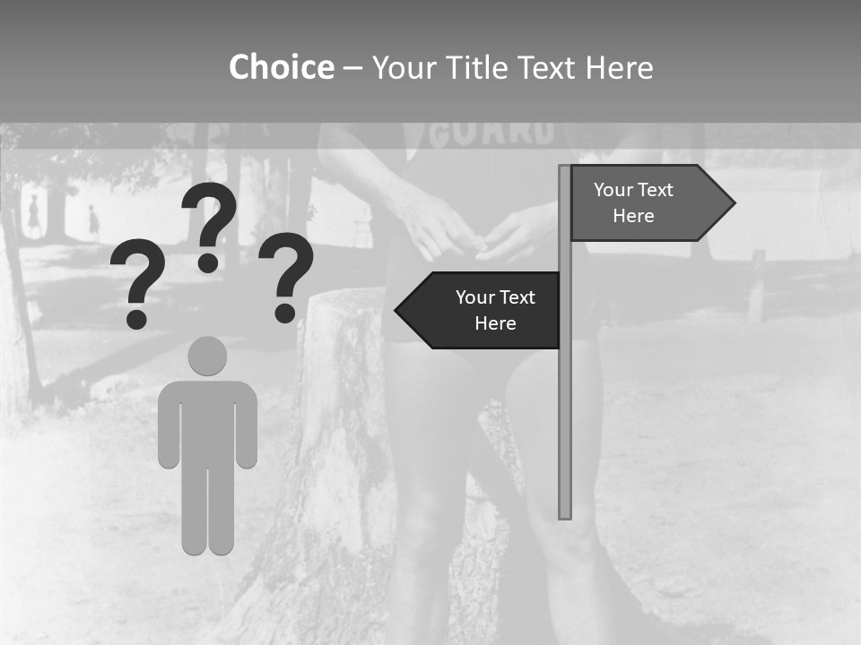 Sportsman 20 Th Century Poses For The Camera PowerPoint Template