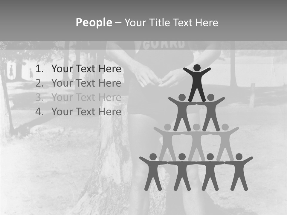 Sportsman 20 Th Century Poses For The Camera PowerPoint Template