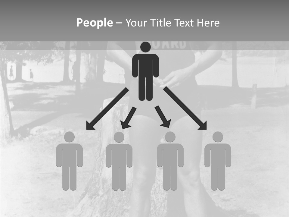 Sportsman 20 Th Century Poses For The Camera PowerPoint Template