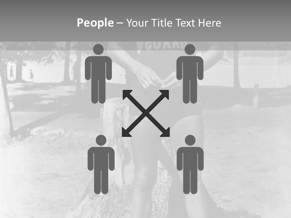 Sportsman 20 Th Century Poses For The Camera PowerPoint Template