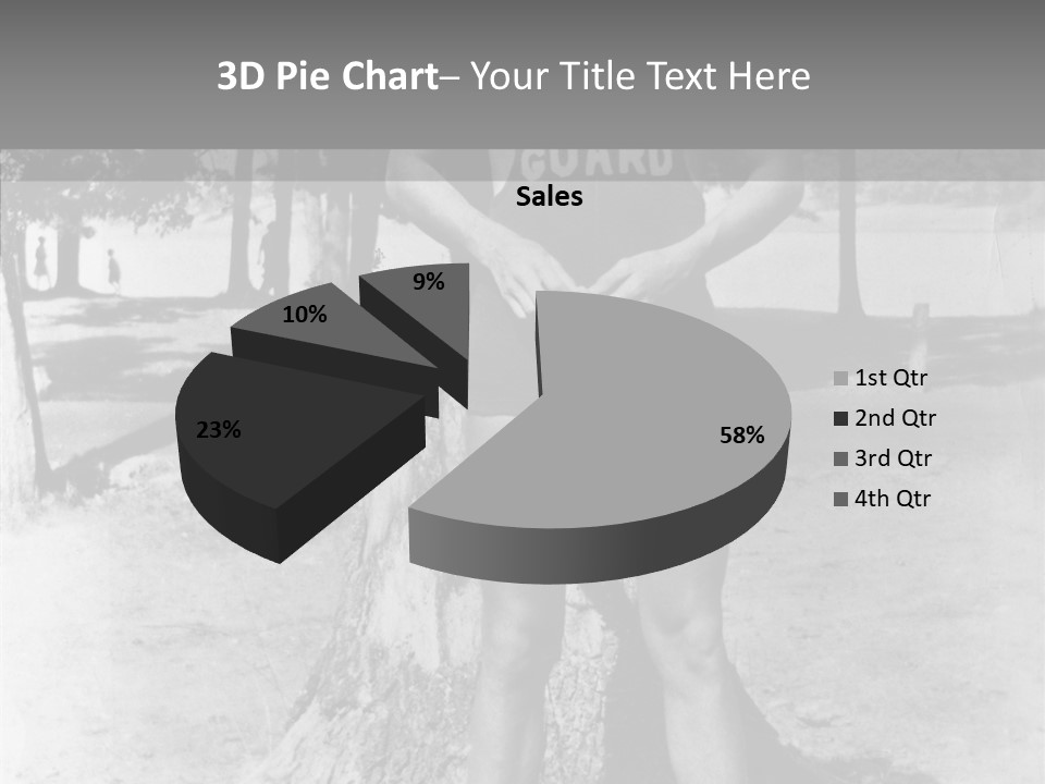 Sportsman 20 Th Century Poses For The Camera PowerPoint Template
