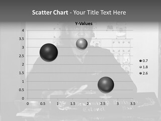 Black And White Photo Of A Soldier PowerPoint Template