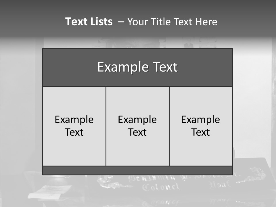Black And White Photo Of A Soldier PowerPoint Template