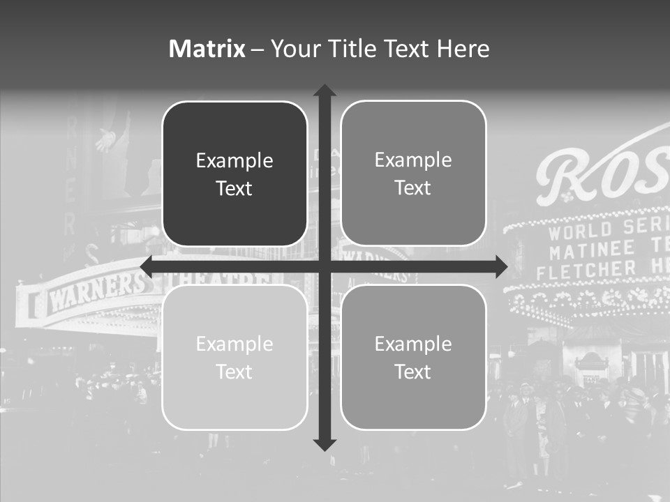 Advertising Representations In The Metropolis Of 20 Th Century PowerPoint Template