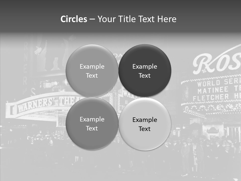 Advertising Representations In The Metropolis Of 20 Th Century PowerPoint Template